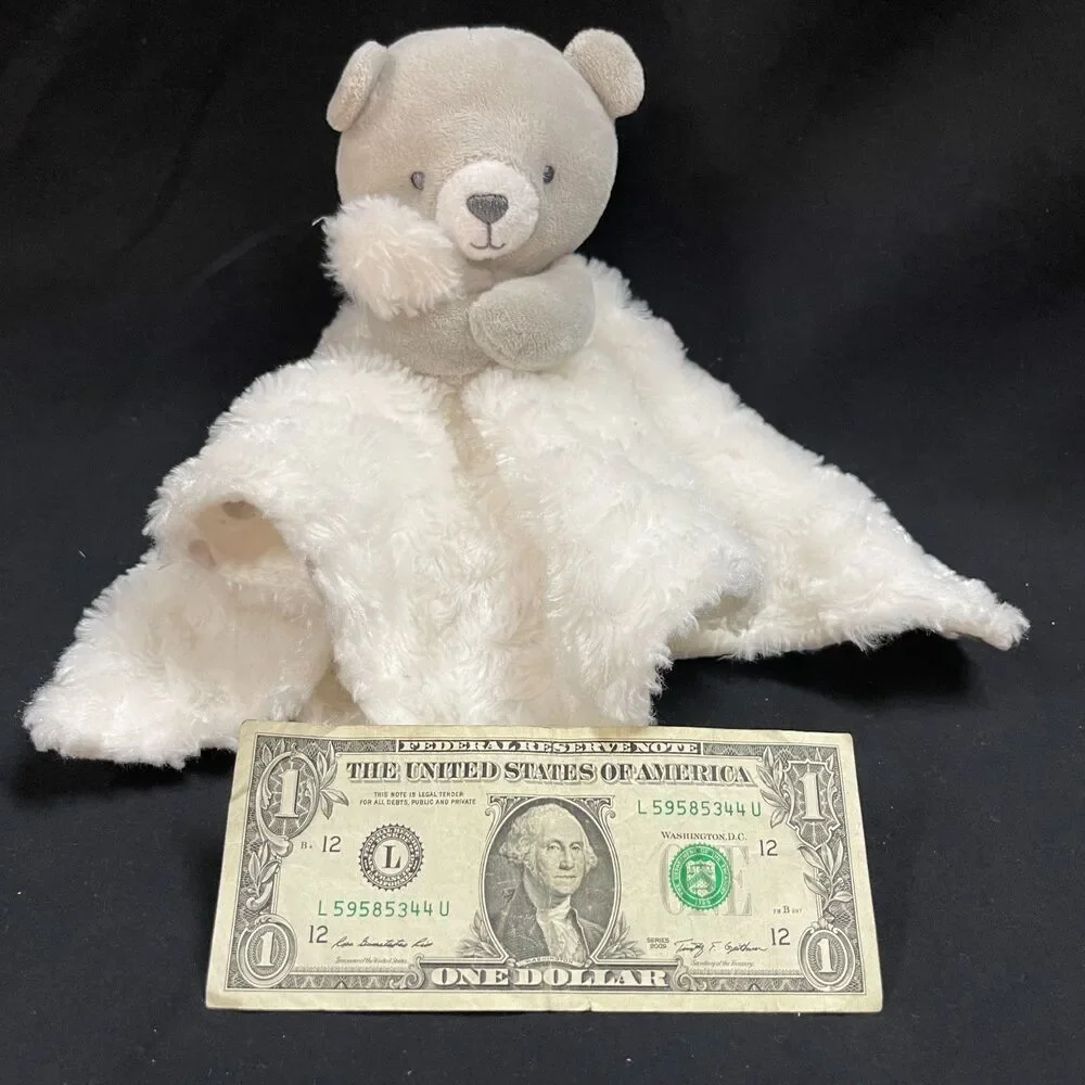 Carters Just One Year Gray Bear Cloud Stars Blanket Lovey Lovie 2020
